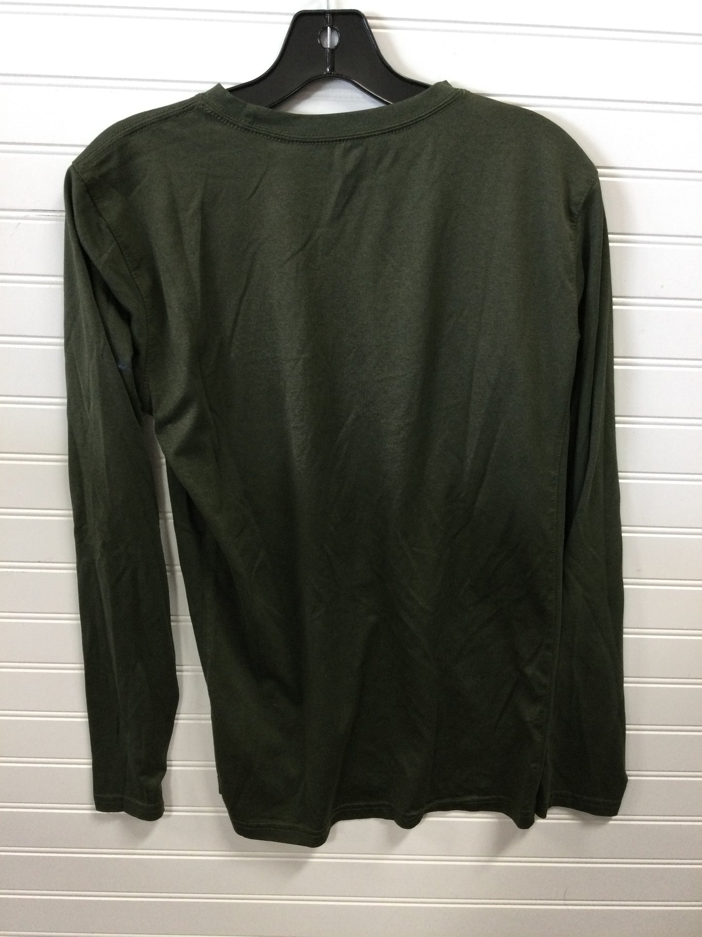 Athletic Top Ls Collar By Nike In Green, Size:S