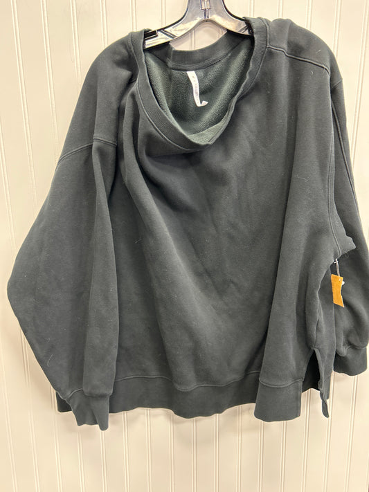 Athletic Top Ls Crewneck By Fabletics In Black, Size:4X