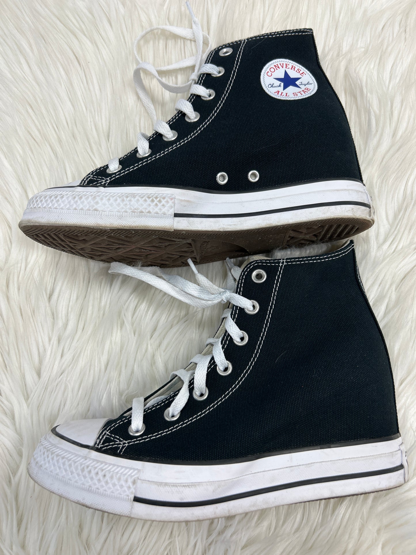 Shoes Sneakers Platform By Converse In Black, Size:9