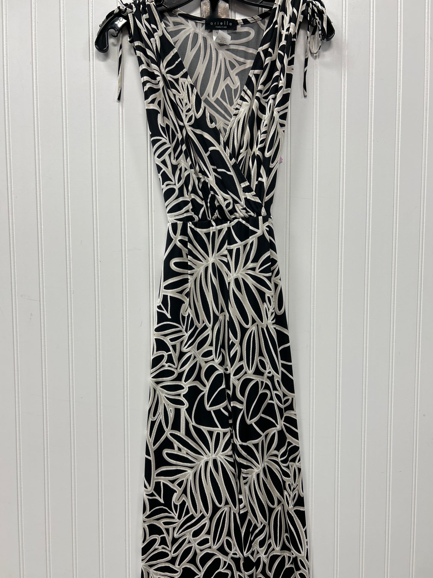 Jumpsuit By Ariella In Black & Cream, Size:S