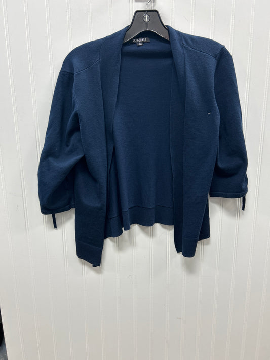 Blouse Ls By Roz And Ali In Navy, Size:M
