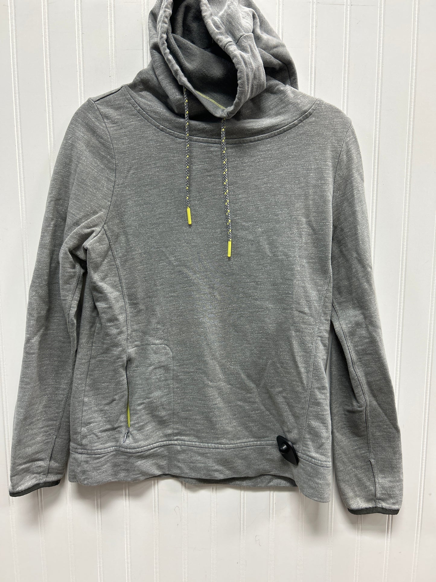 Athletic Top Ls Collar By The North Face In Grey, Size:L