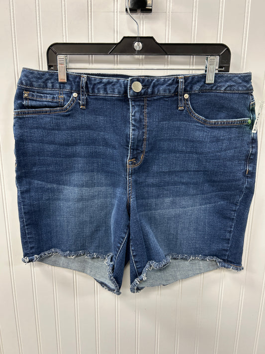 Shorts By Seven 7 In Blue Denim, Size:16
