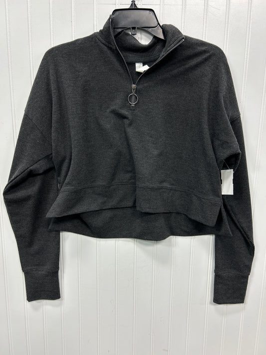 Athletic Top Ls Collar By Ideology In Grey, Size:S