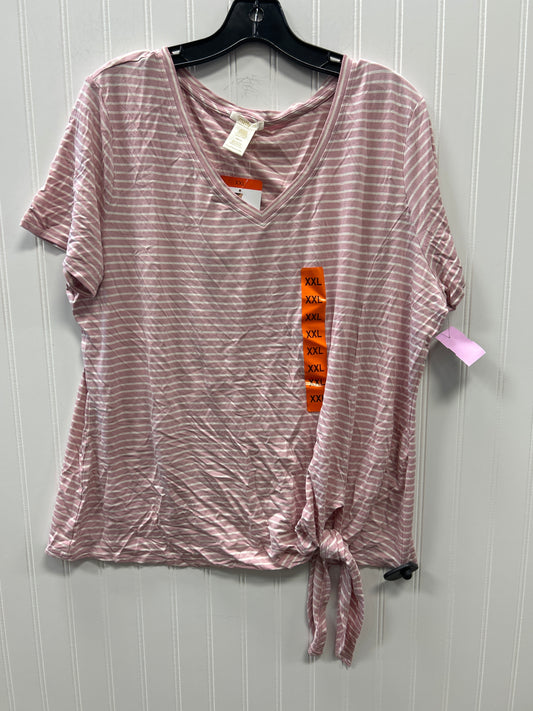 Top Ss By Matty M In Pink, Size:1X NWT
