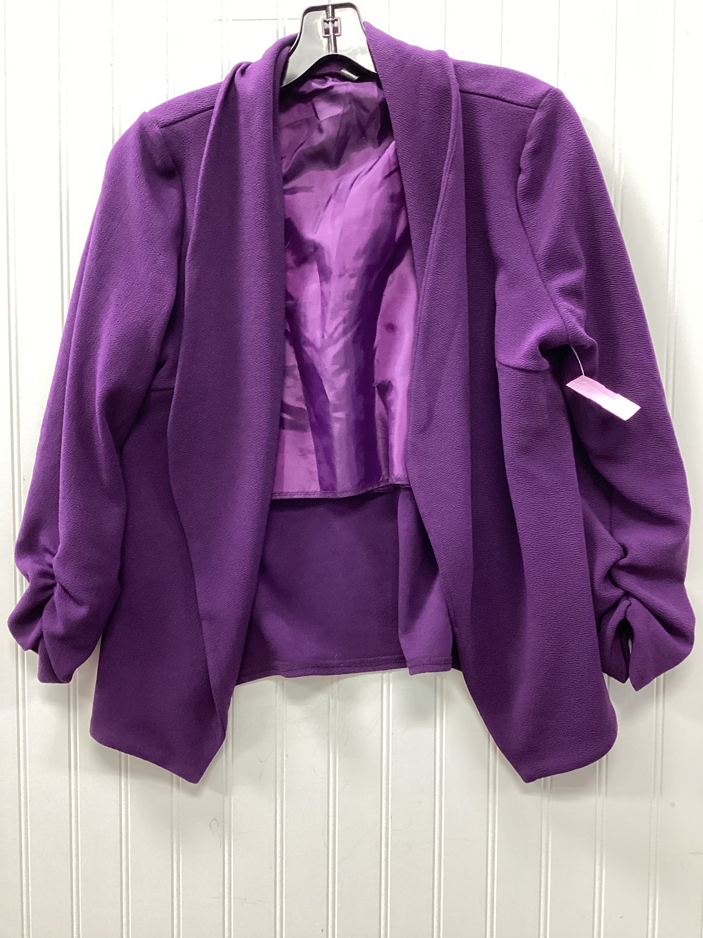 Blazer By Clothes Mentor In Purple, Size:M