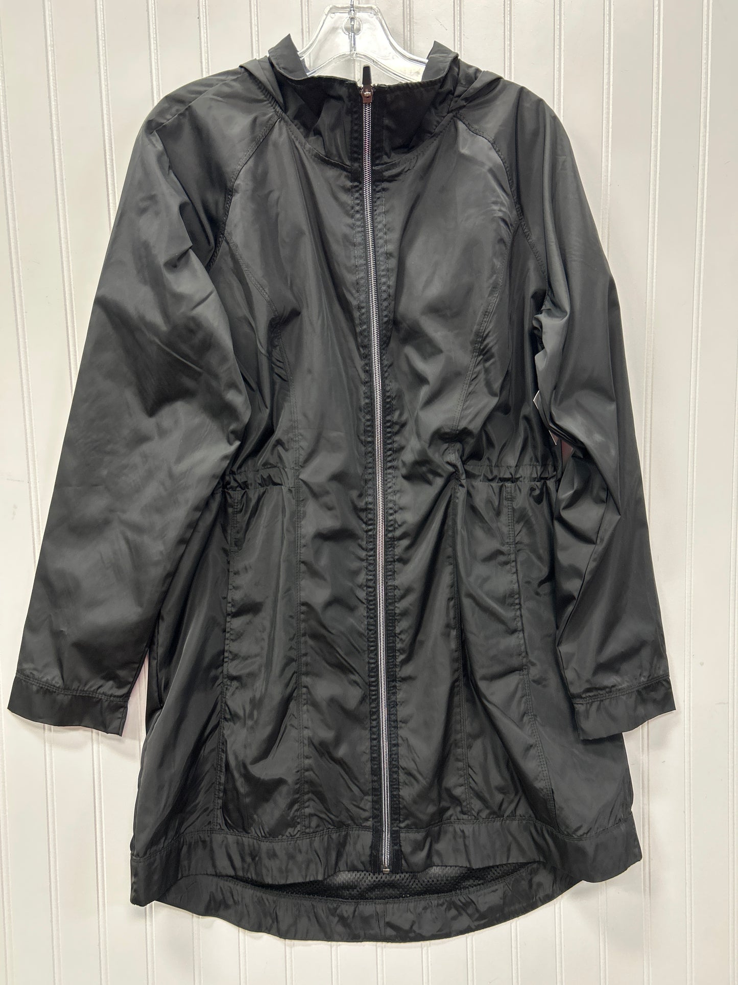 Jacket Windbreaker By Athletic Works In Black, Size:L