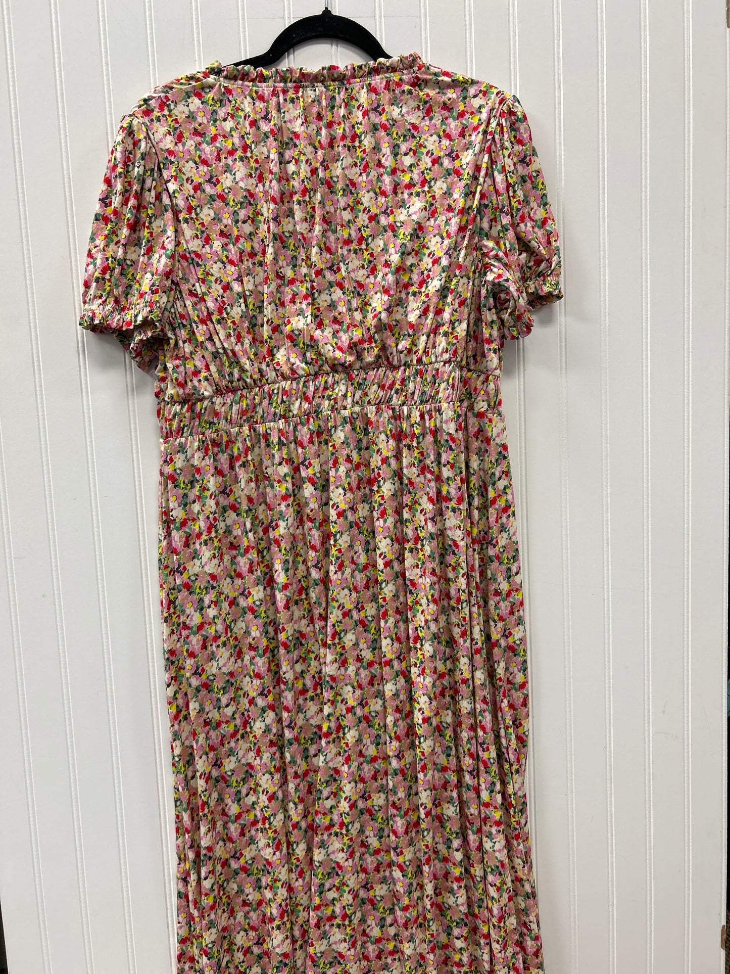 Dress Casual Maxi By Boden In Pink & Tan, Size:12P