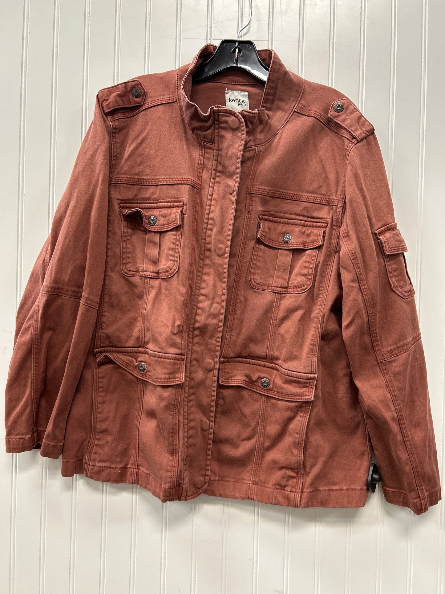 Jacket Other By Kensie In Brown, Size:1X