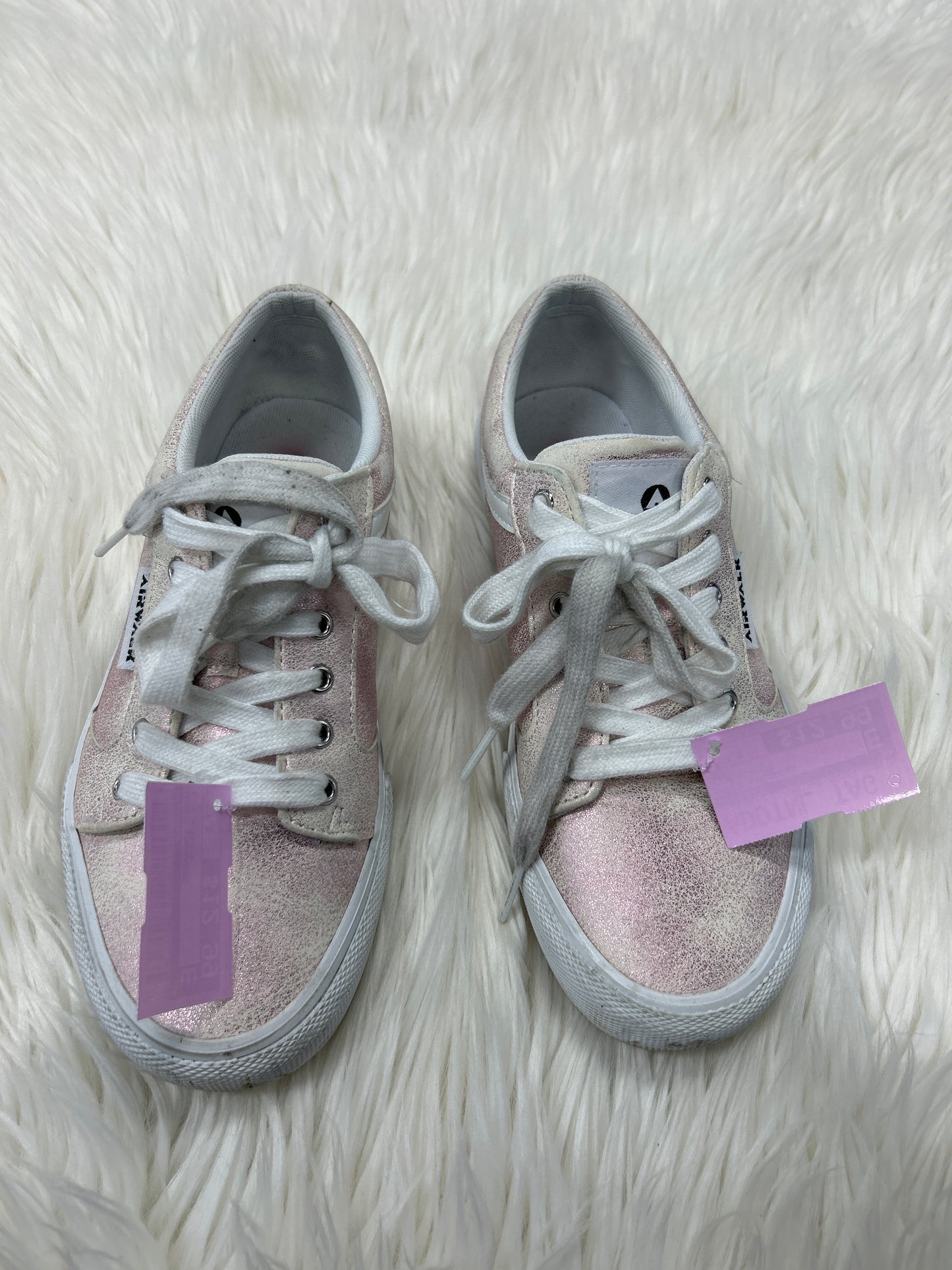 Shoes Sneakers By Airwalk In Pink & White, Size:7.5