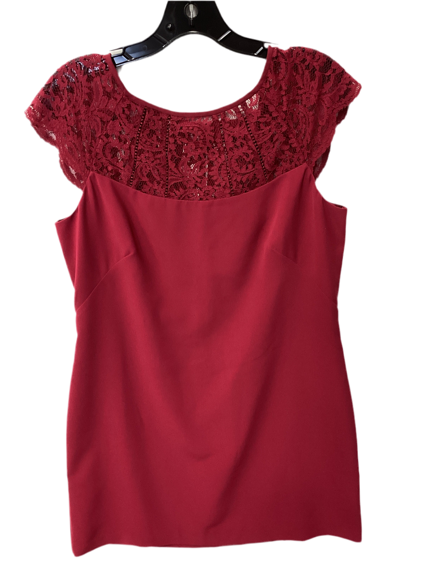 Dress Party Midi By White House Black Market In Red, Size:12