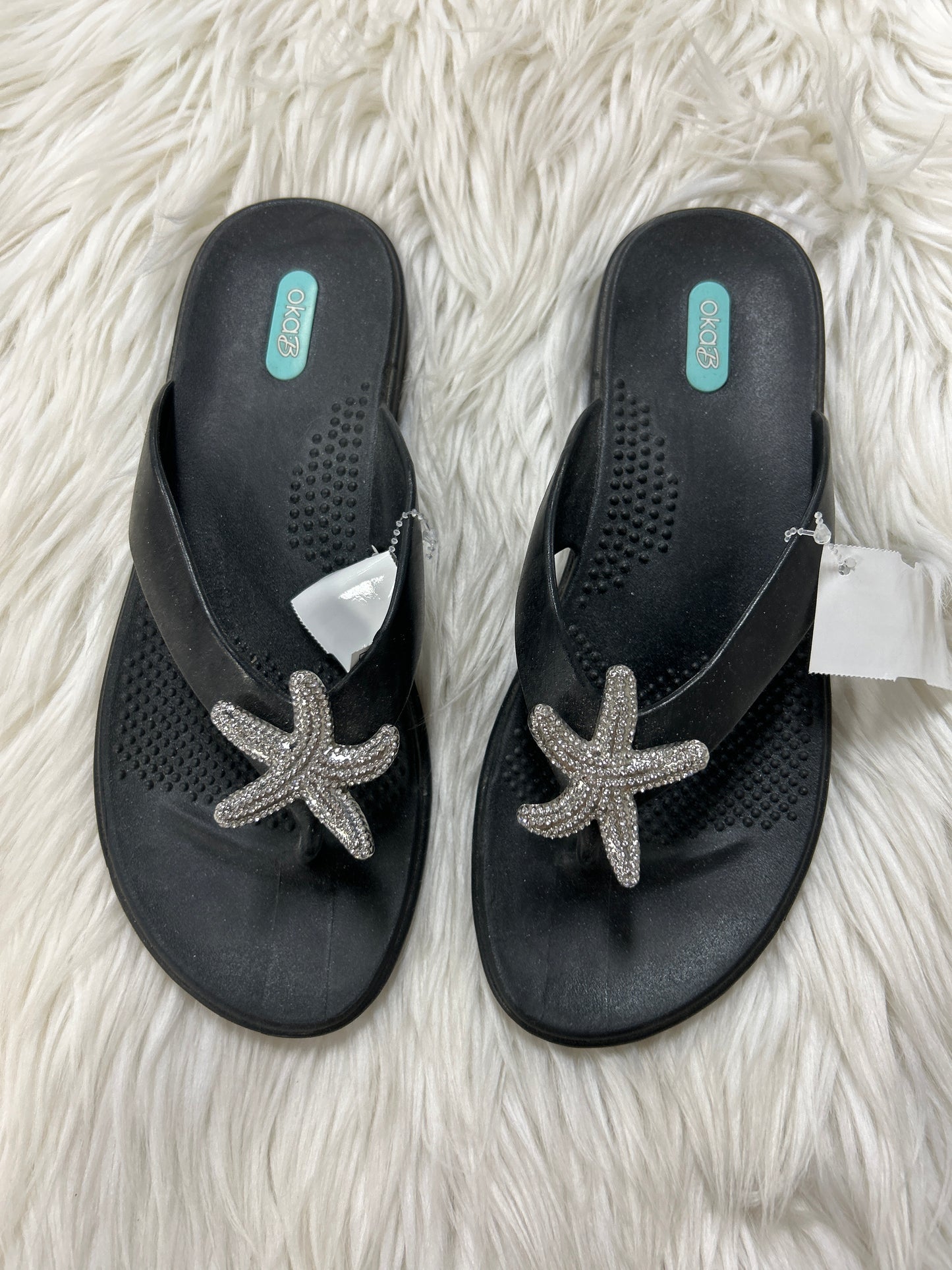 Sandals Flip Flops By Cmc In Black, Size: