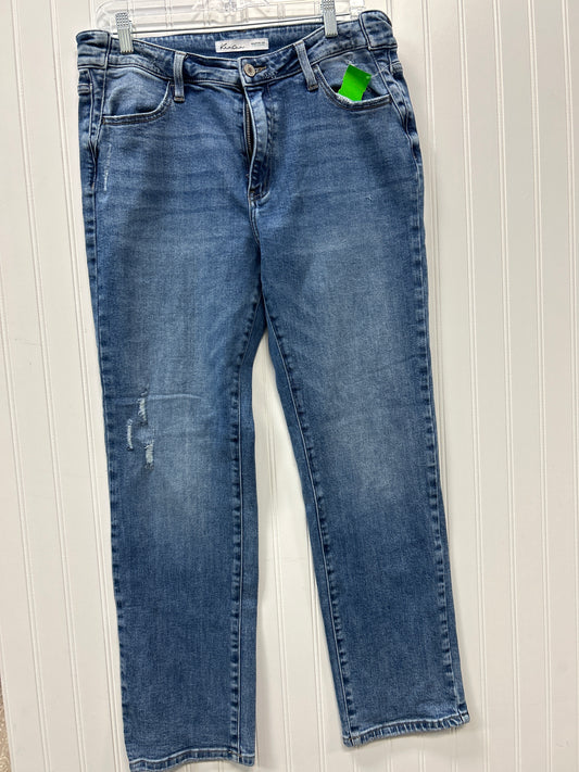 Jeans Straight By Kancan In Blue Denim, Size:8