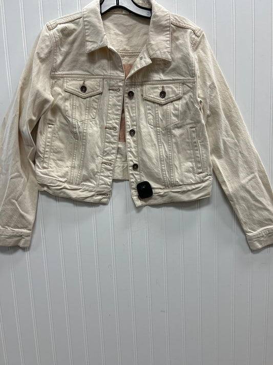 Jacket Denim By Toms In Cream, Size:L