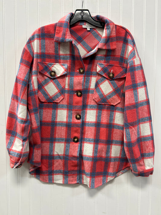 Jacket Fleece By Veveret In Blue & Pink, Size:M