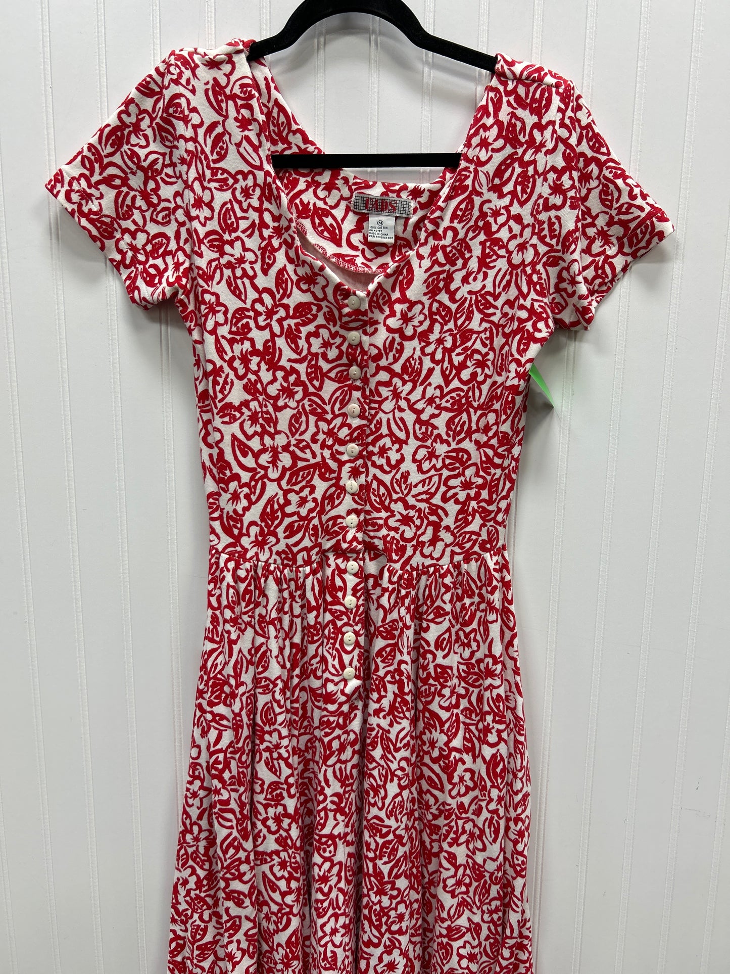 Dress Casual Maxi By Clothes Mentor In Red & White, Size:M