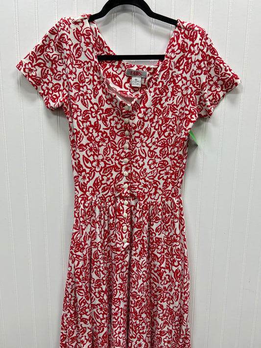 Dress Casual Maxi By Clothes Mentor In Red & White, Size:M