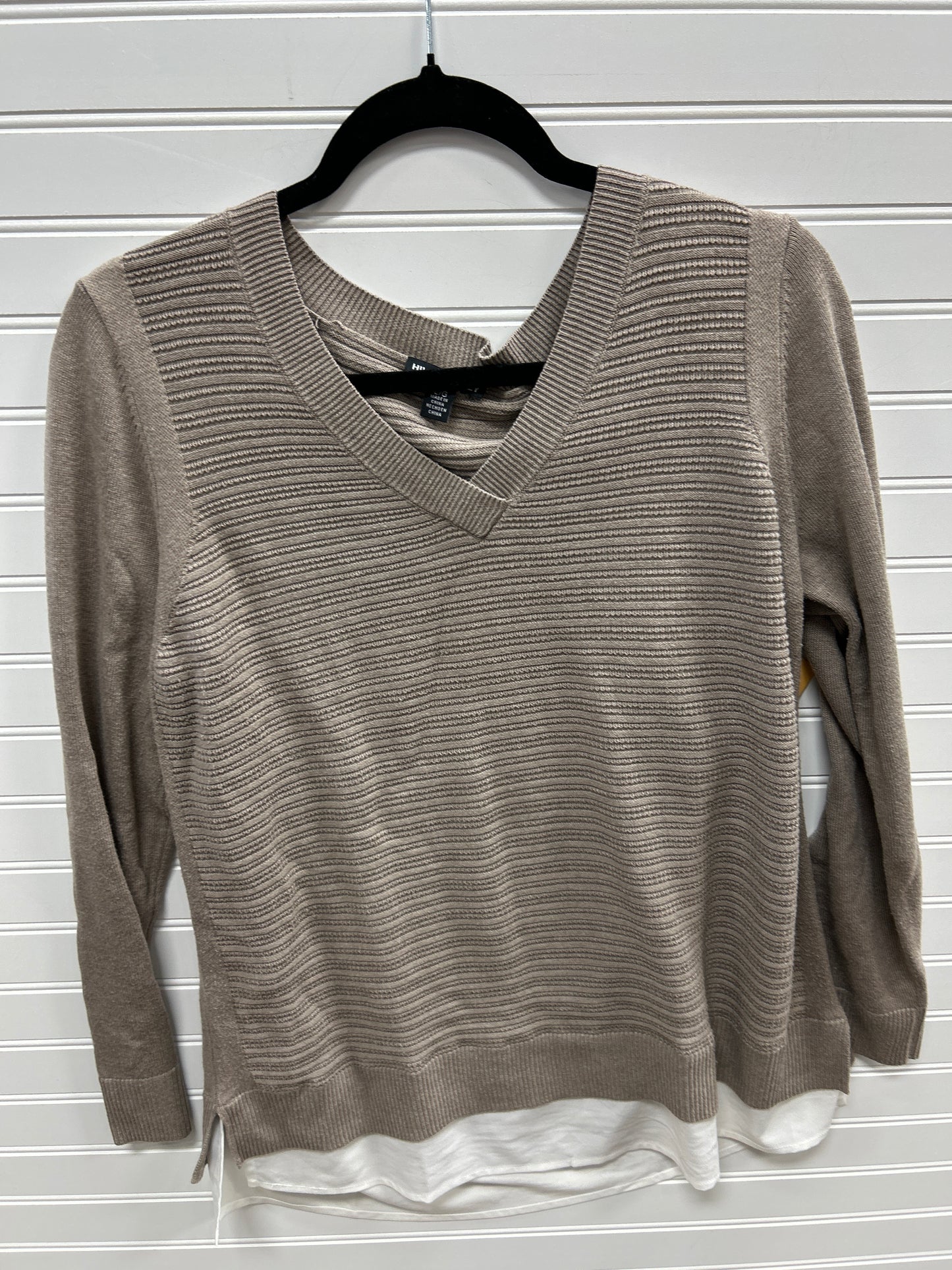 Top Ls By Hilary Radley In Tan, Size:L