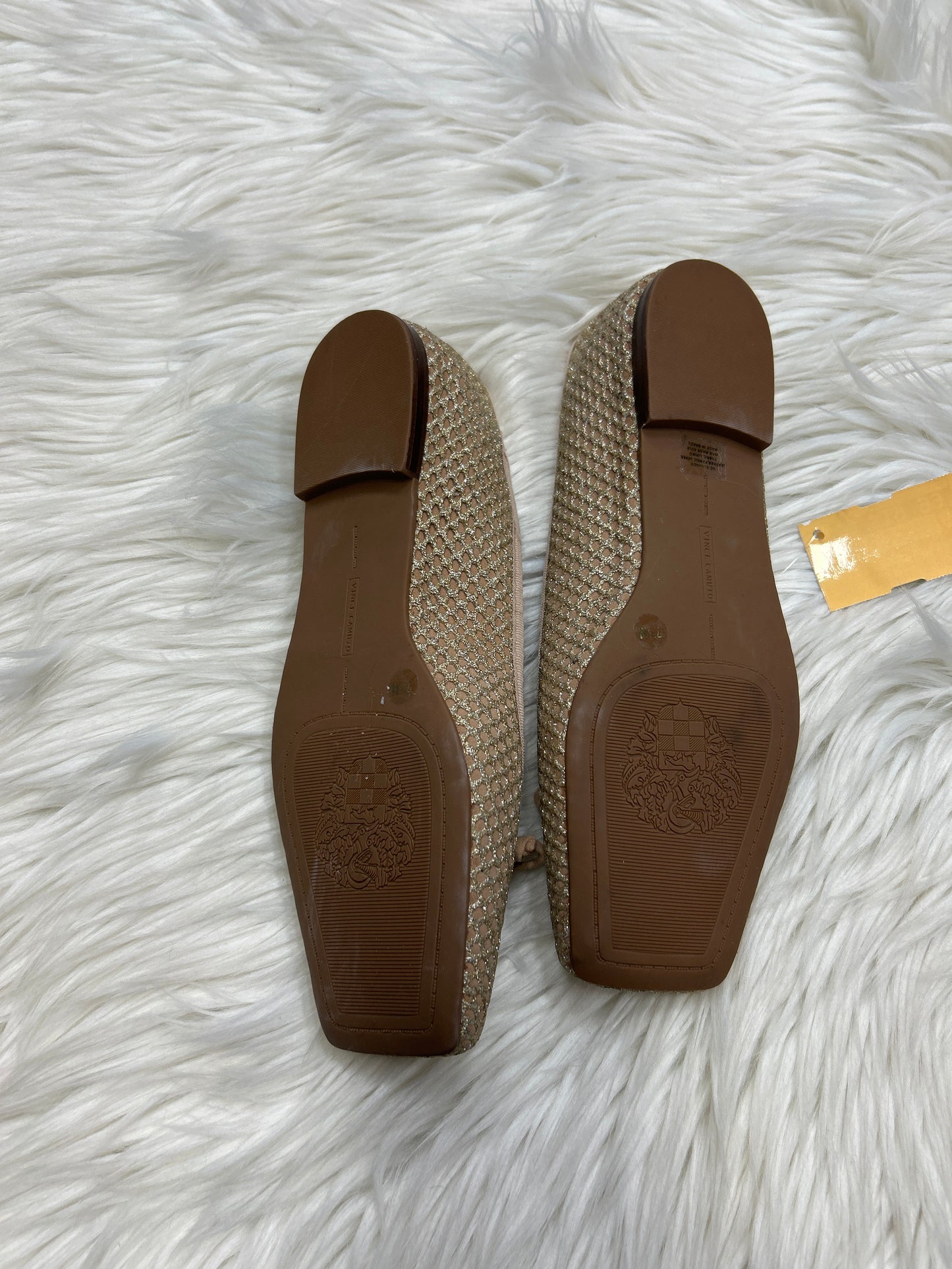 Shoes Flats By Vince Camuto In Gold, Size:7.5