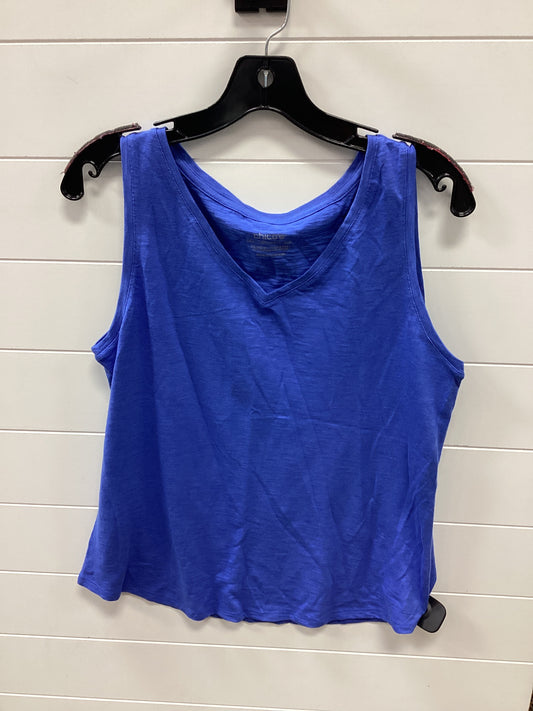 Tank Top By Chicos In Blue, Size:M