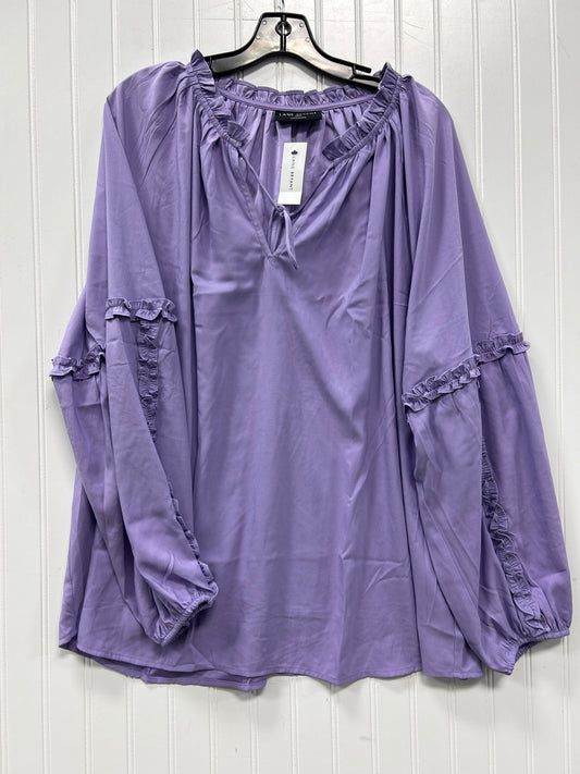 Top Ls By Lane Bryant In Purple, Size:2X