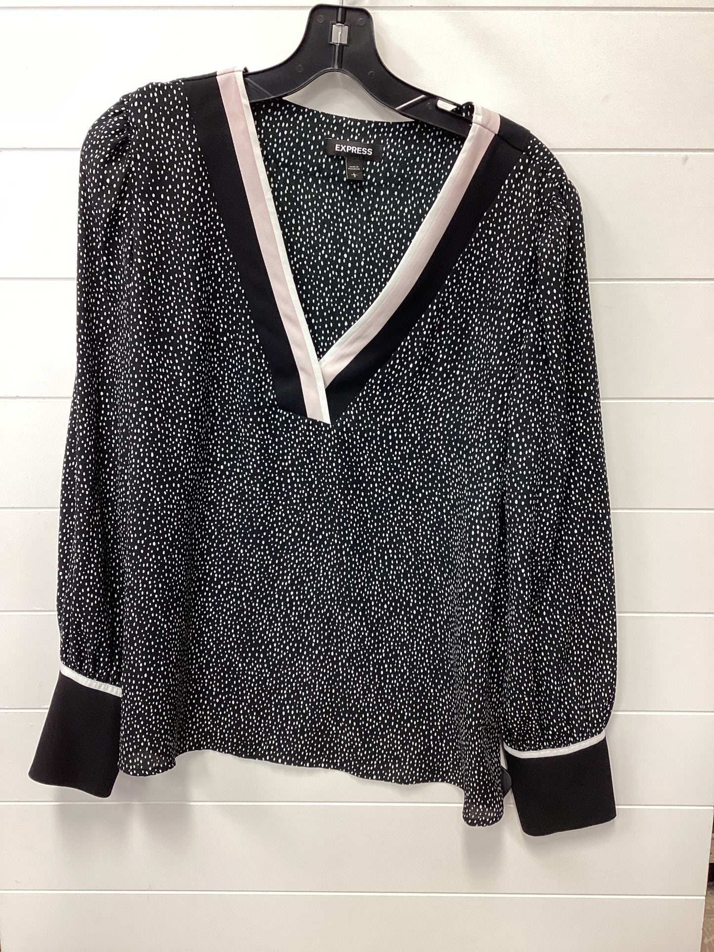 Top Ls By Express In Black, Size:L