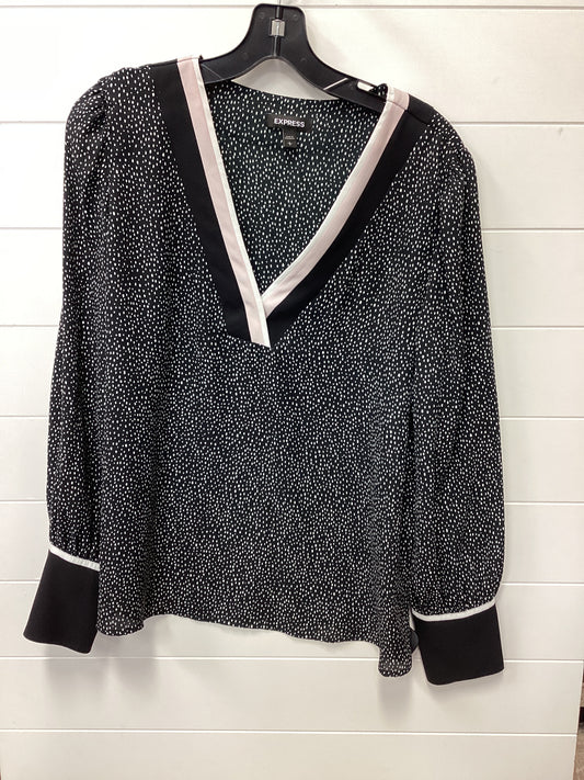 Top Ls By Express In Black, Size:L