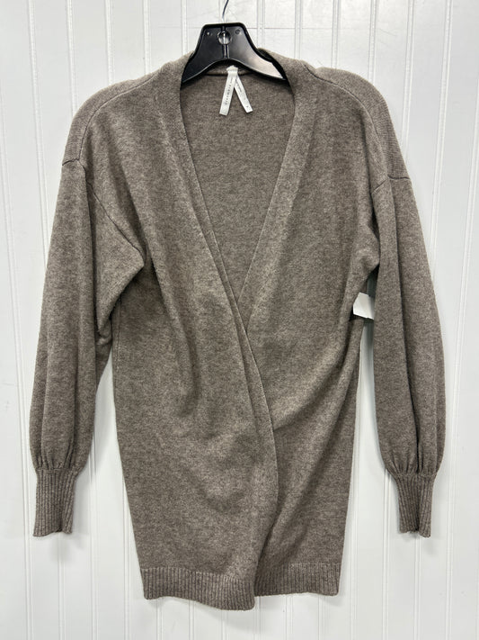 Sweater Cardigan By Dreamers In Tan, Size:S