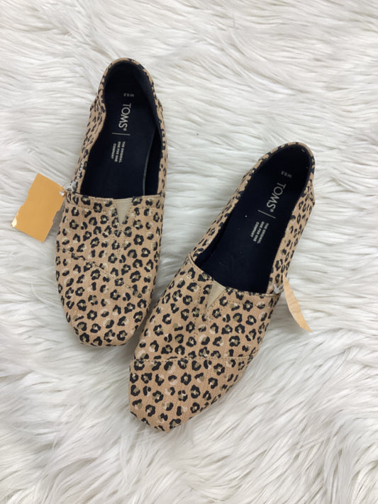 Shoes Flats By Toms In Animal Print, Size:9.5