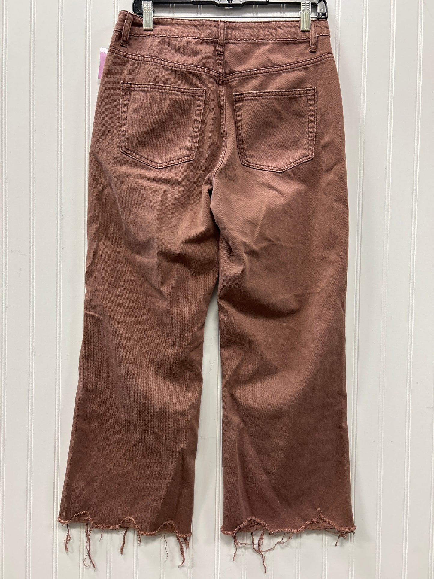 Jeans Straight By Vervet In Brown Denim, Size:6