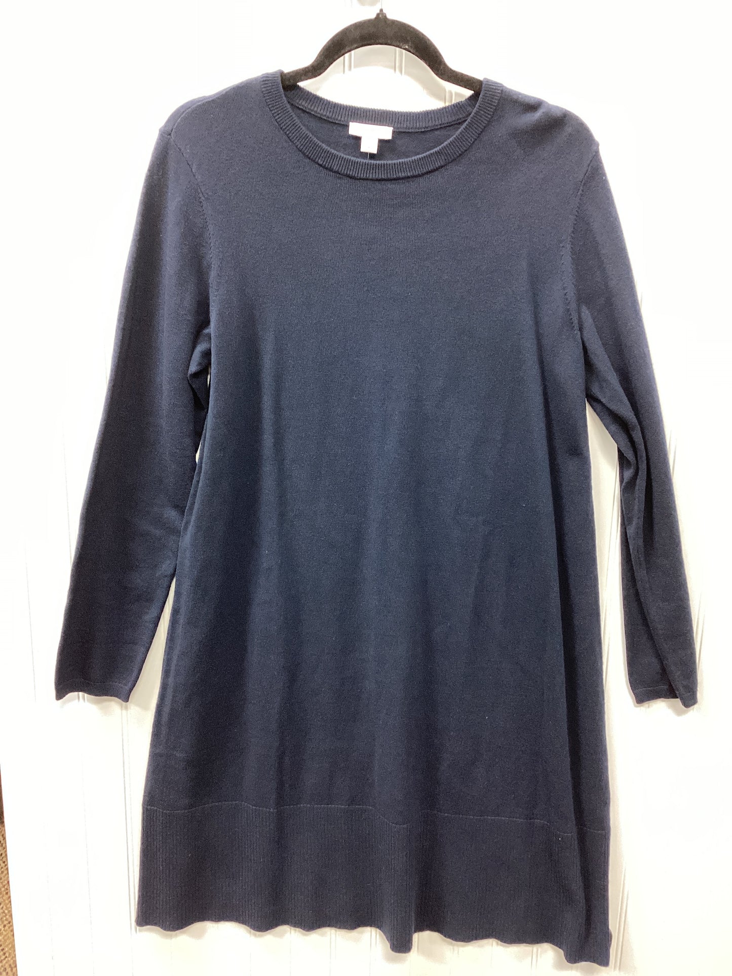 Dress Casual Midi By J. Jill In Navy, Size:M
