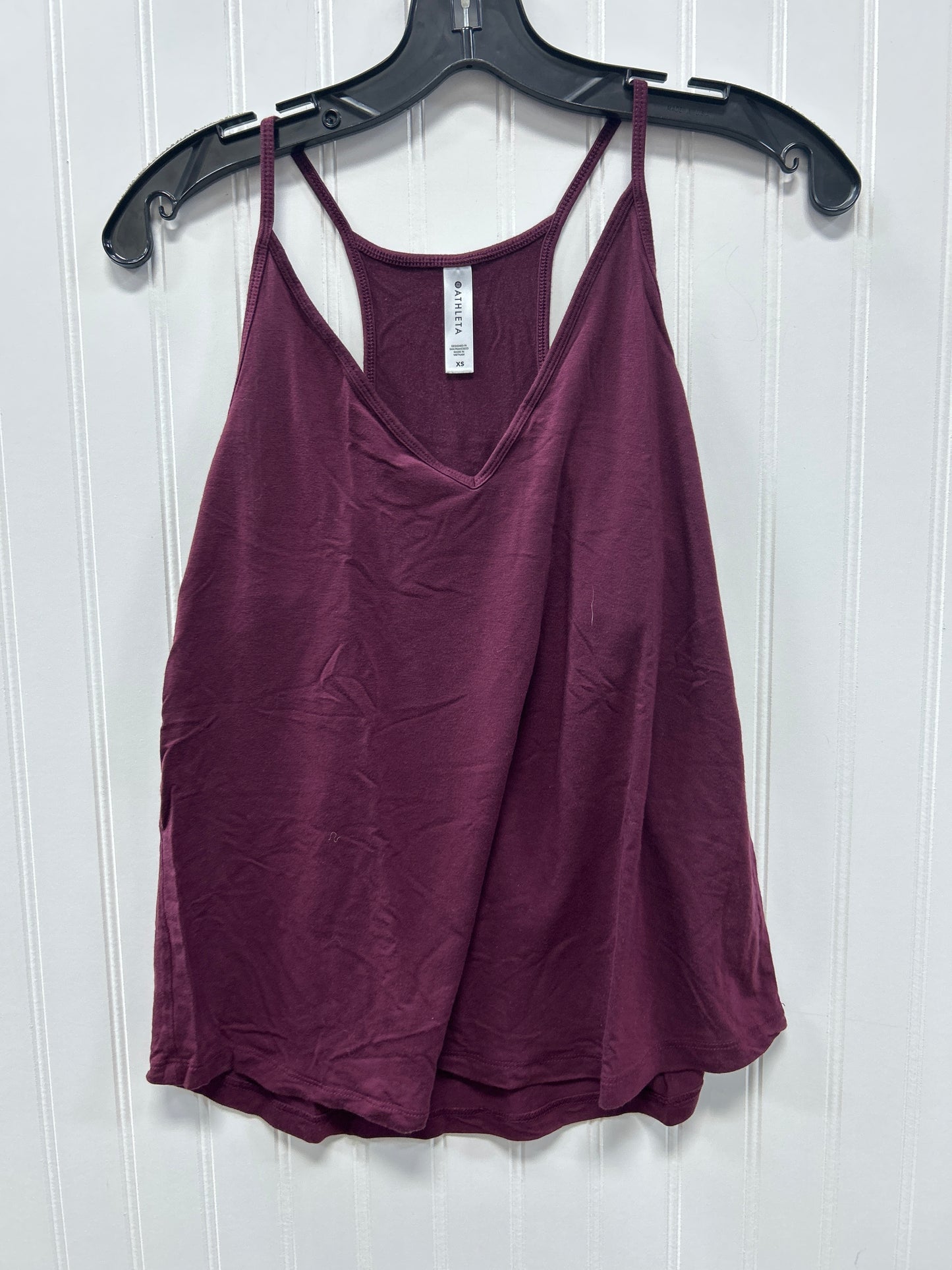 Athletic Tank Top By Athleta In Maroon, Size:Xs