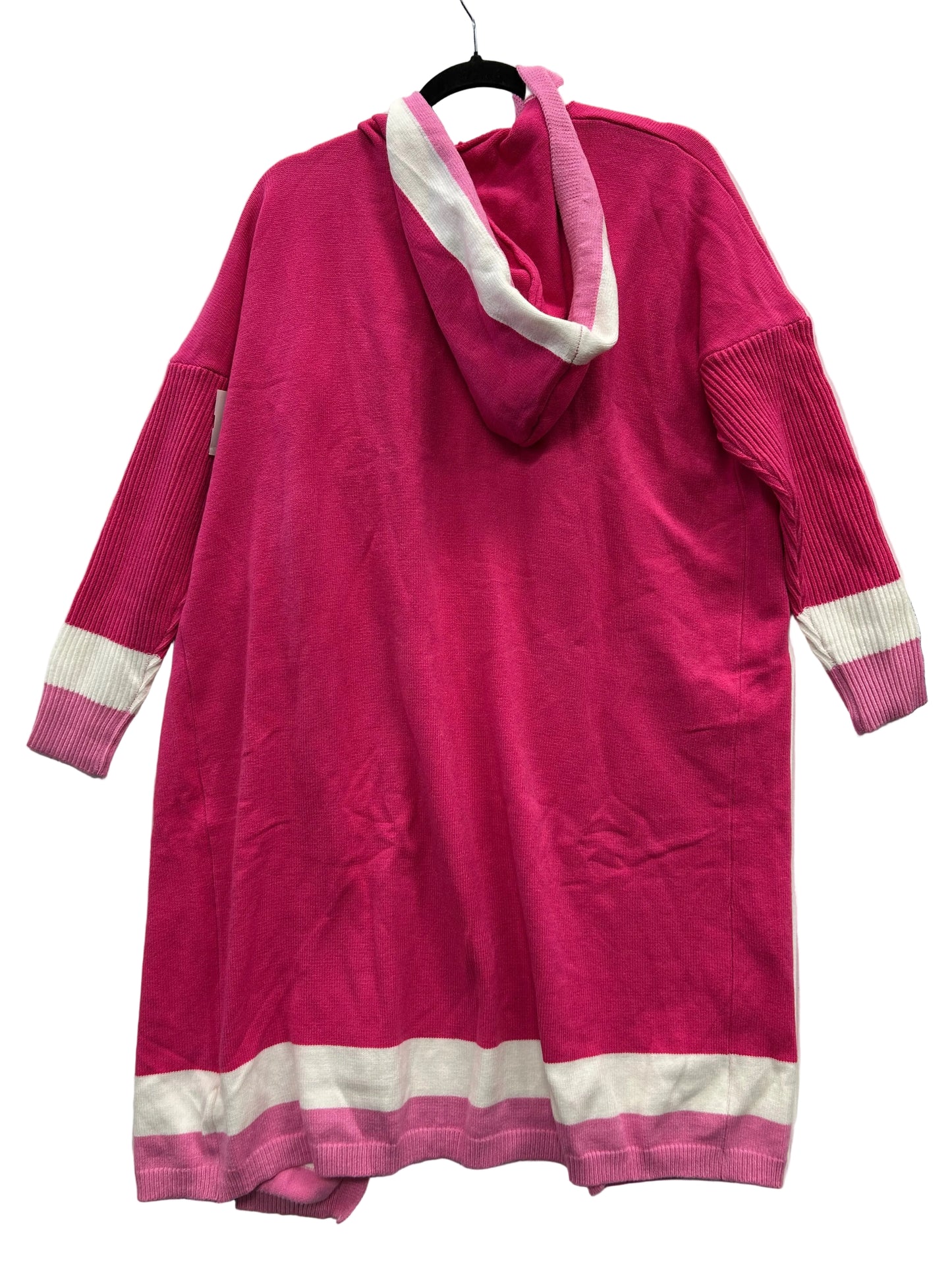 Sweater Cardigan By Cmc In Pink, Size:L