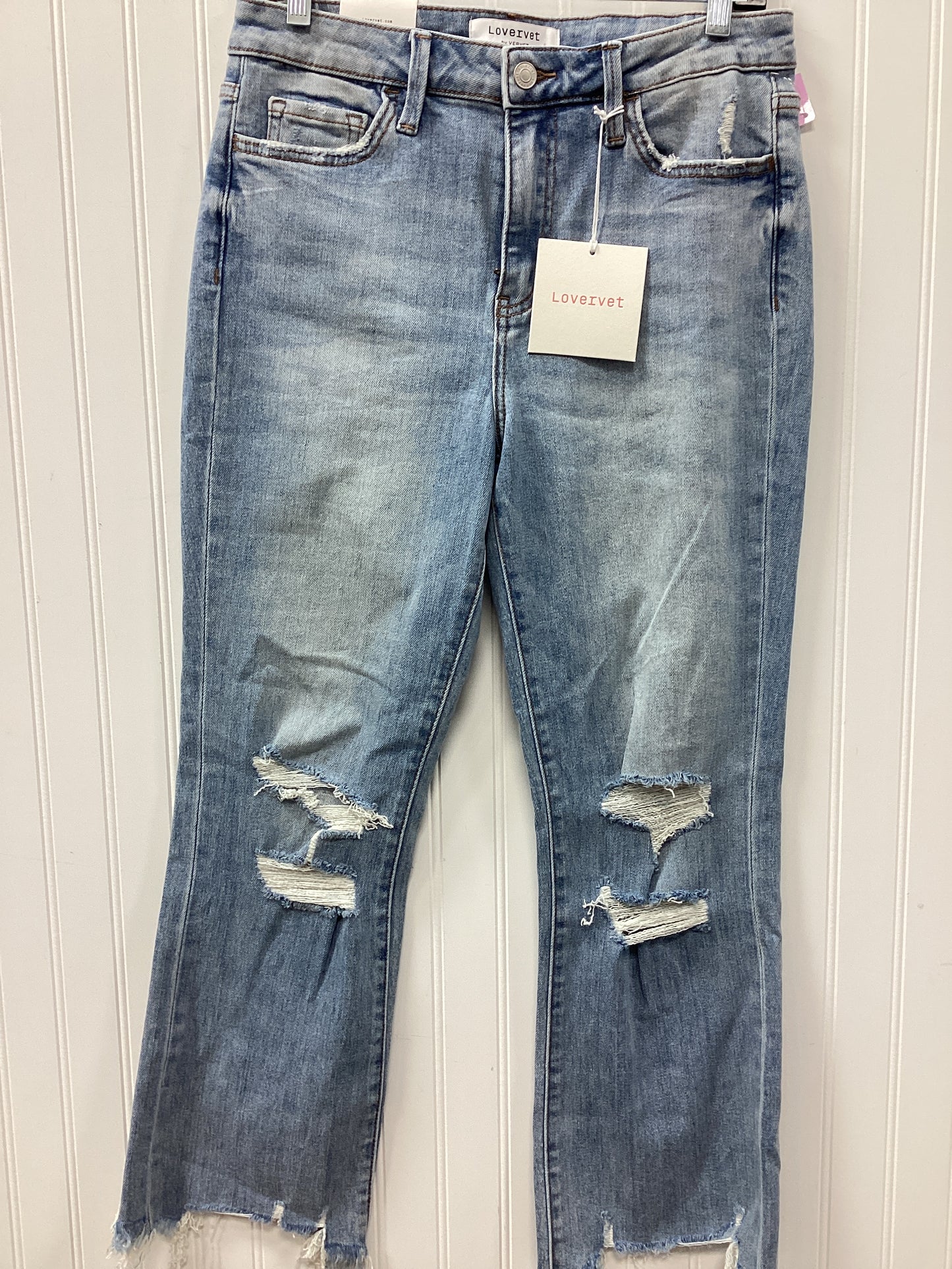 Jeans Straight By Vervet In Blue Denim, Size:6
