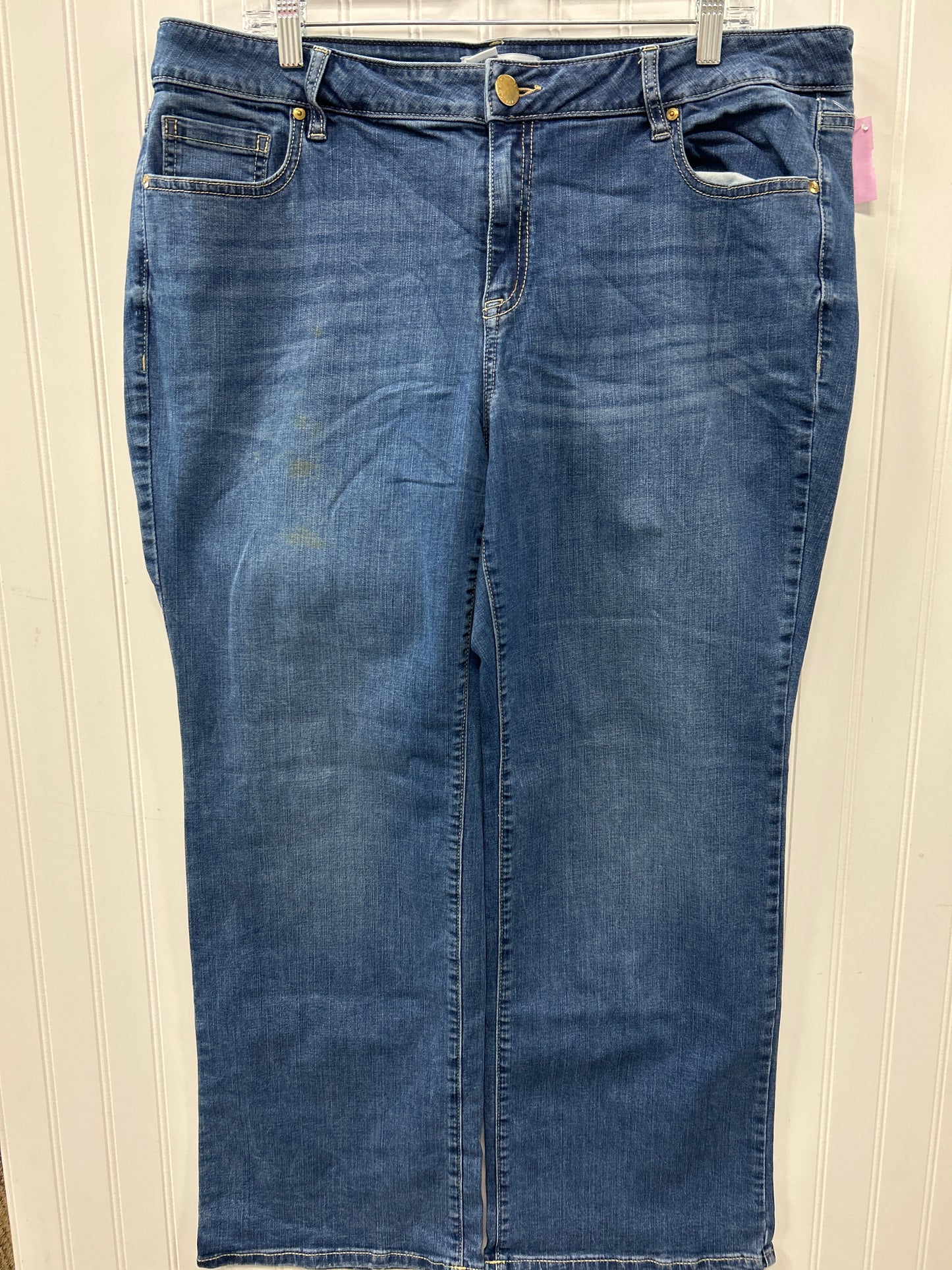 Jeans Boot Cut By Lane Bryant In Blue Denim, Size:20