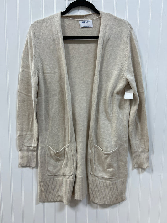 Sweater Cardigan By Old Navy In Cream, Size:L