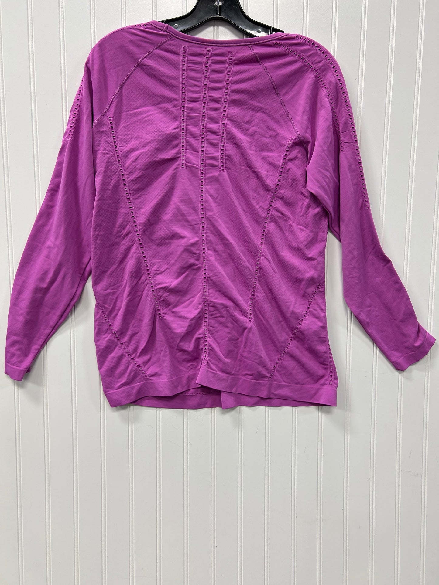 Athletic Top Ls Collar By Athleta In Pink, Size:L