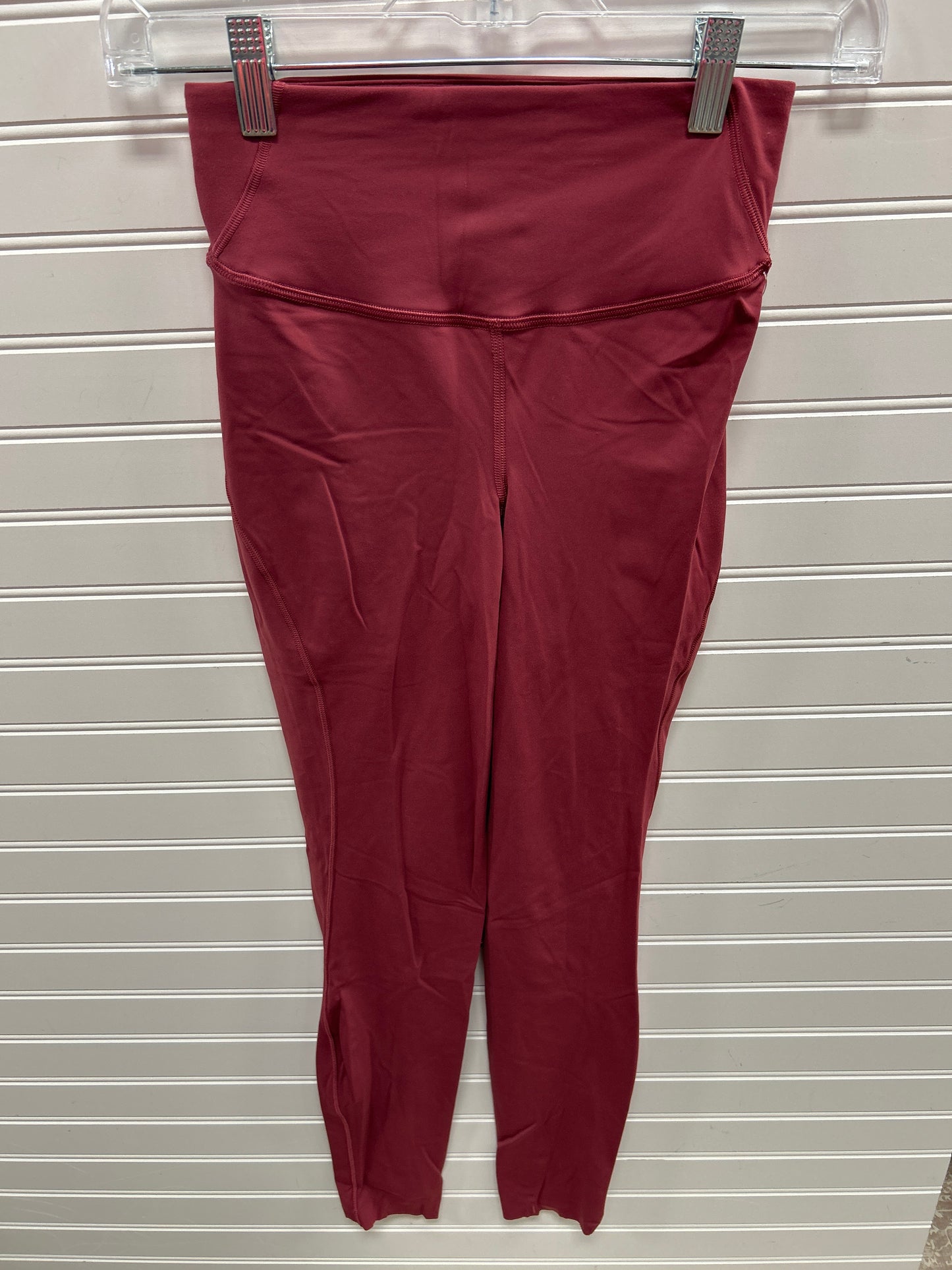 Athletic Leggings By Lululemon In Red, Size:2