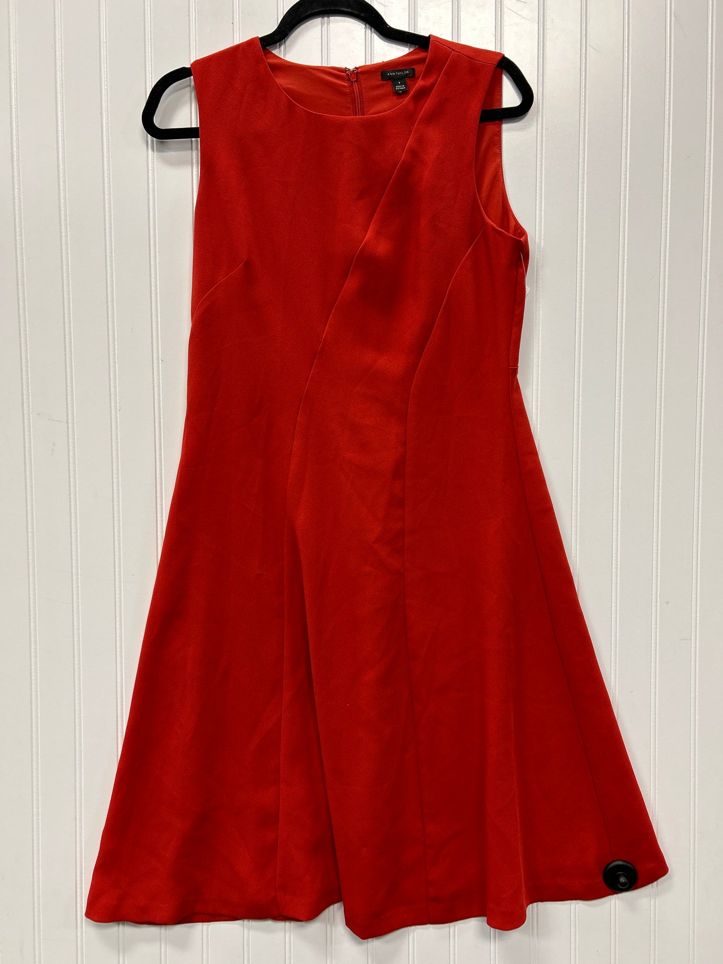 Dress Work By Ann Taylor In Orange, Size:8