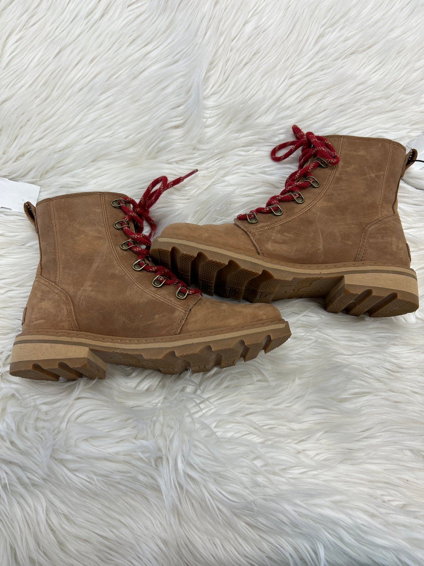 Boots Ankle Heels By Sorel In Brown, Size:8