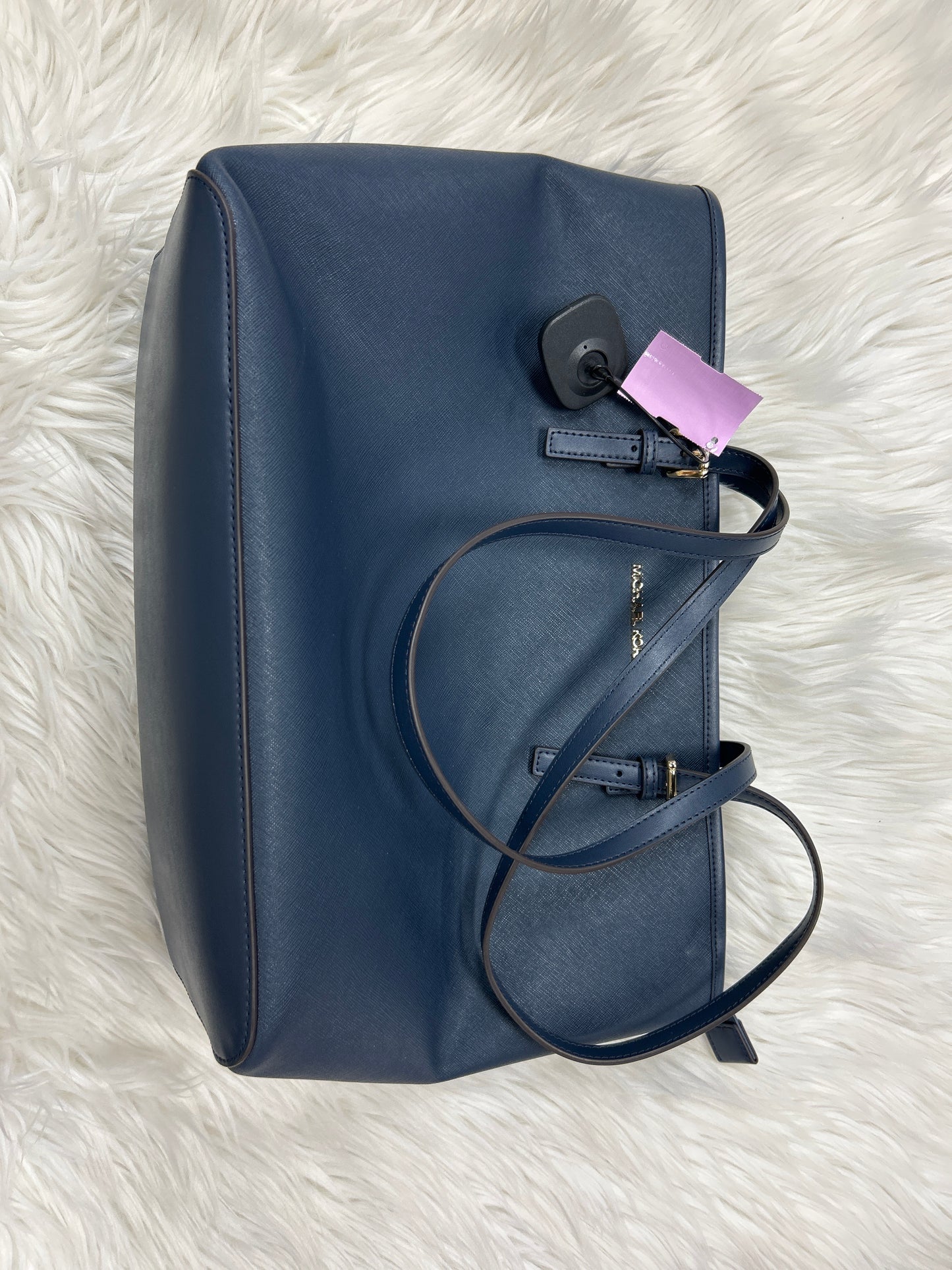 Handbag Designer By Michael Kors In Navy, Size:Large