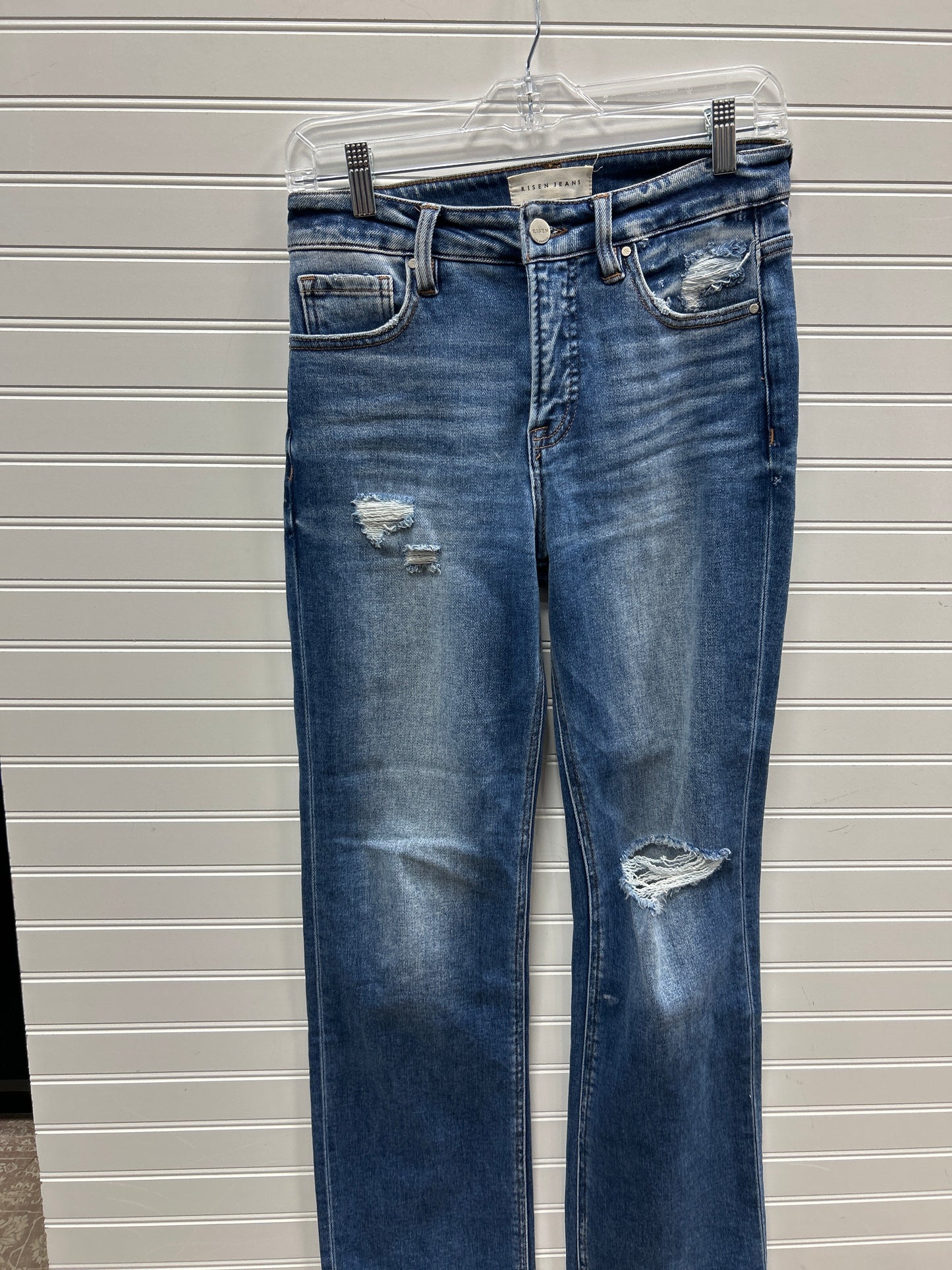 Jeans Boot Cut By Risen In Blue Denim, Size:4