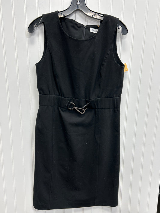 Dress Work By Calvin Klein In Black, Size:6