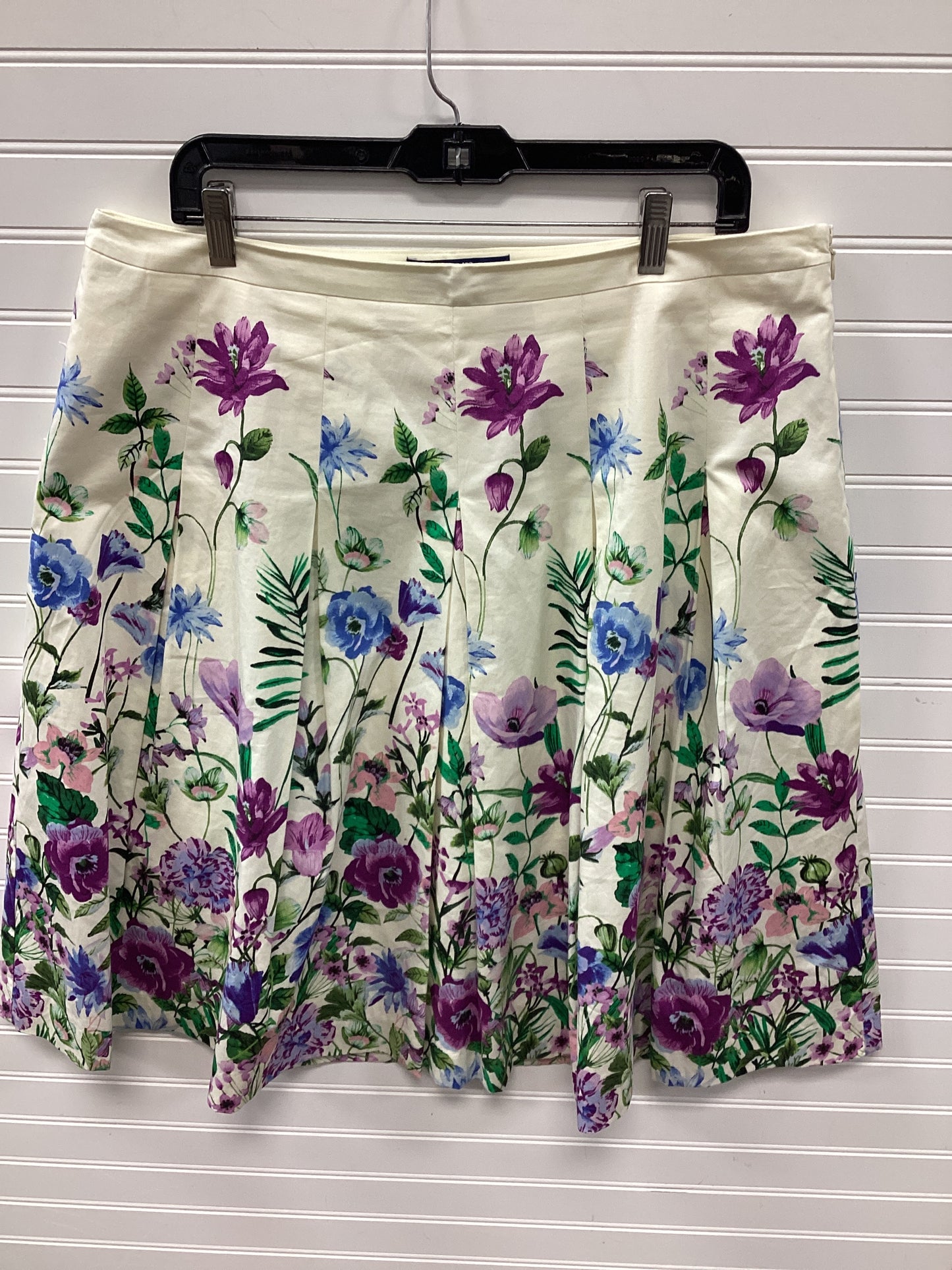Skirt Midi By Talbots In Cream, Size:14