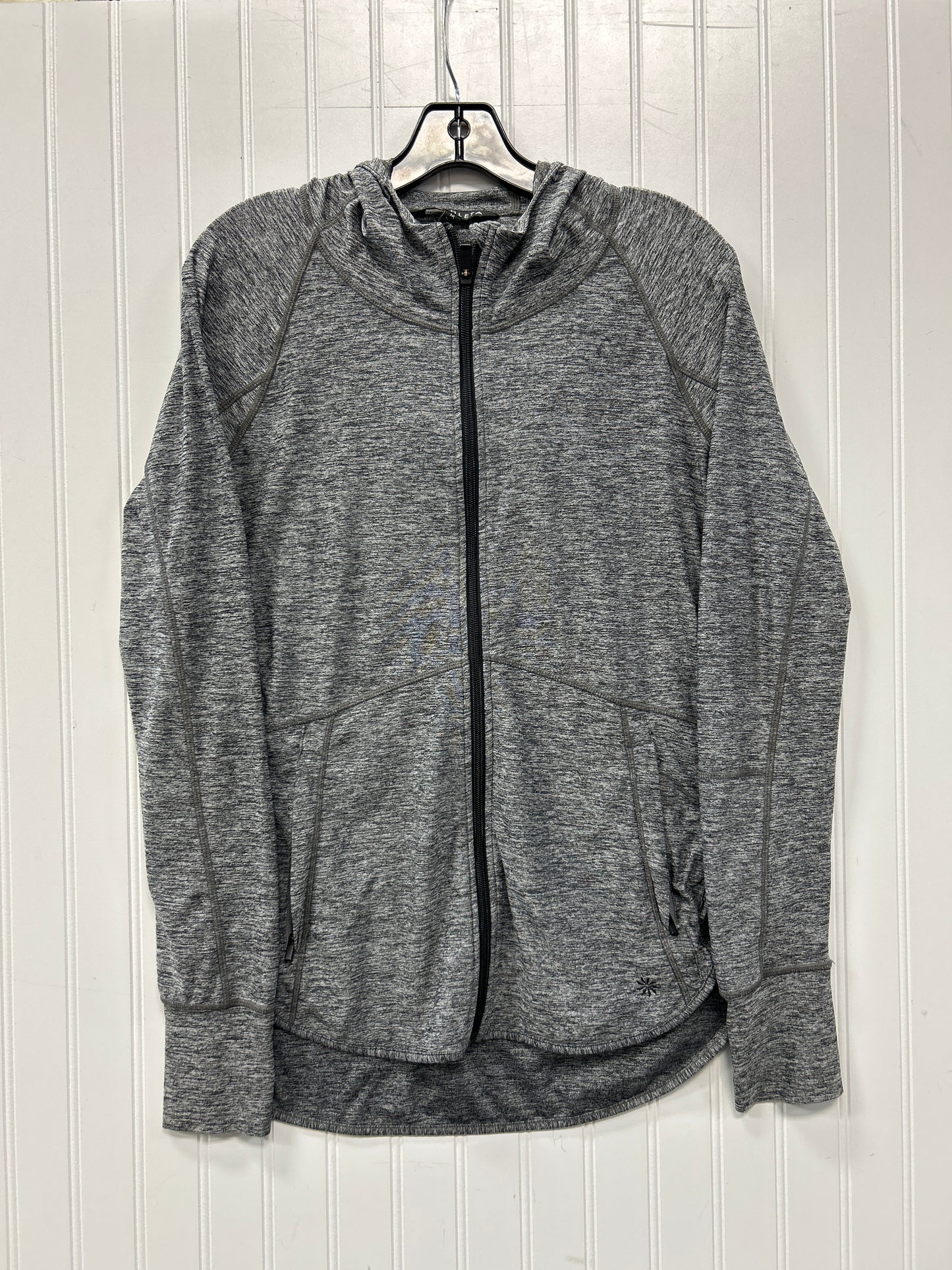Athletic Jacket By Athleta In Grey, Size:M