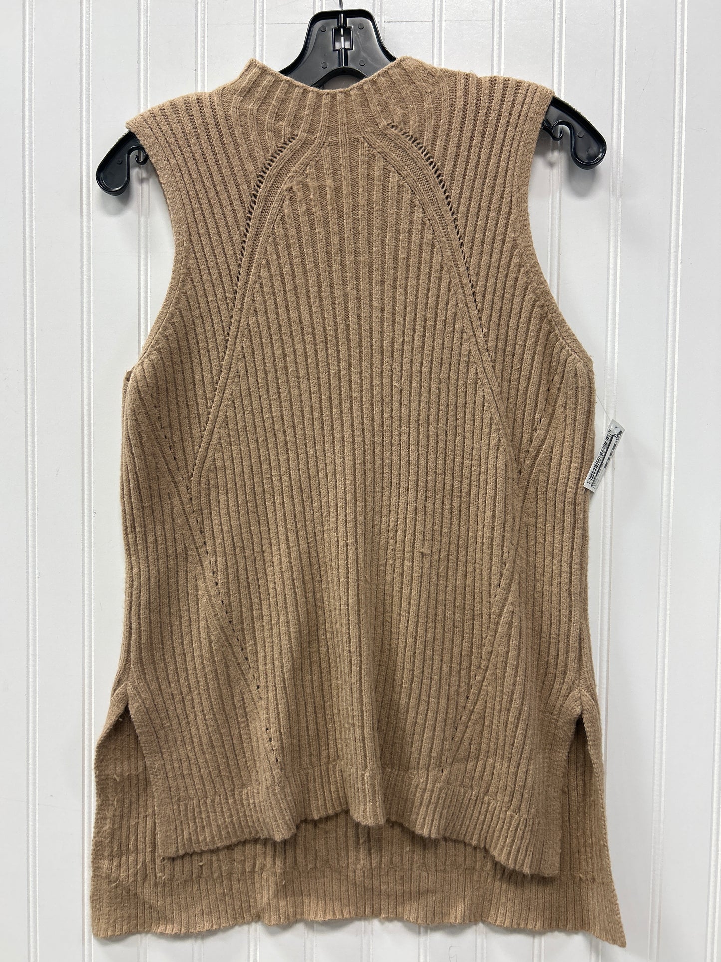 Vest Sweater By Elle In Brown, Size:S