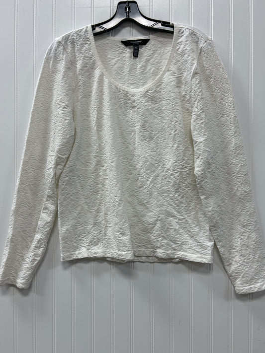 Top Ls By White House Black Market In Cream, Size:Xl