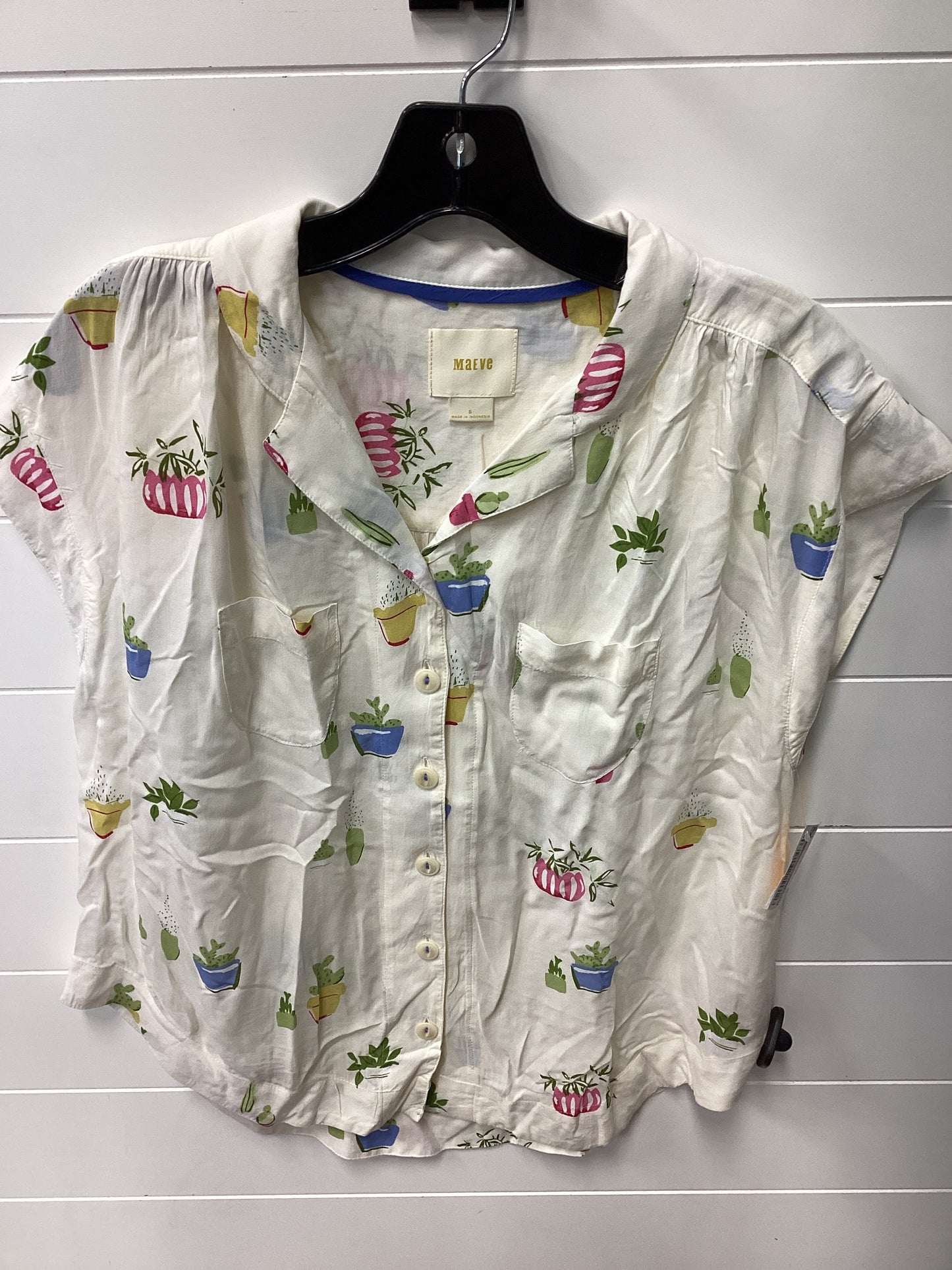 Top Ss By Maeve In Cream, Size:S