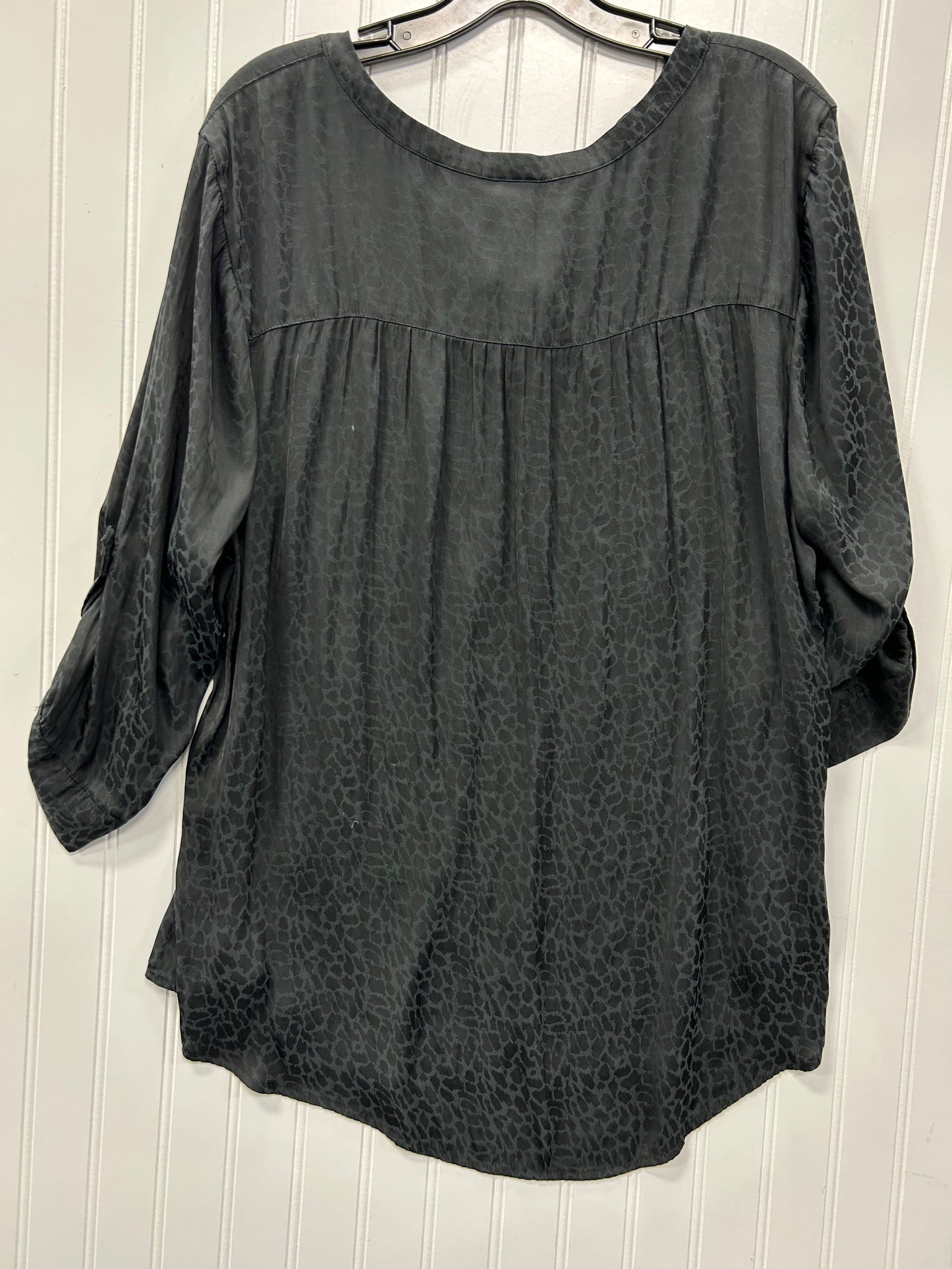 Top 2Pc 3/4 Sleeve By Torrid In Black, Size:2X