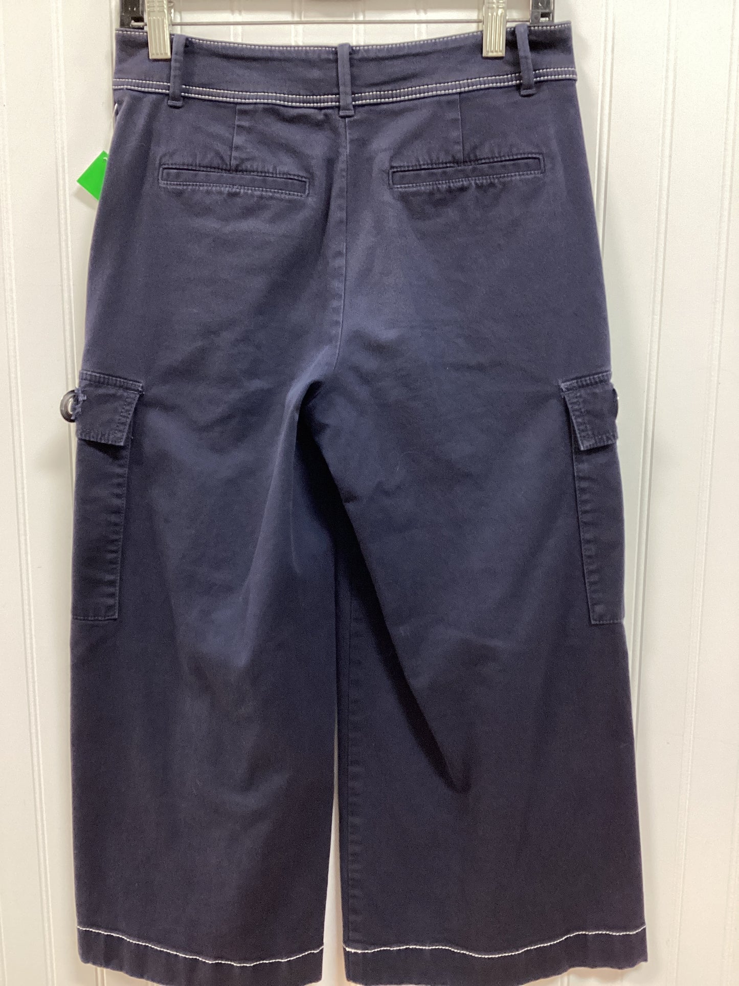 Pants Wide Leg By Ann Taylor In Navy, Size:0